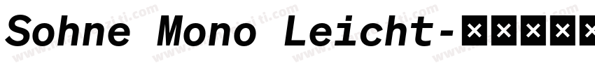 Sohne Mono Leicht字体转换